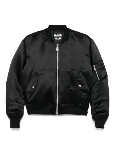 BLACK COMME DES GARÇONS SATIN BOMBER JACKET