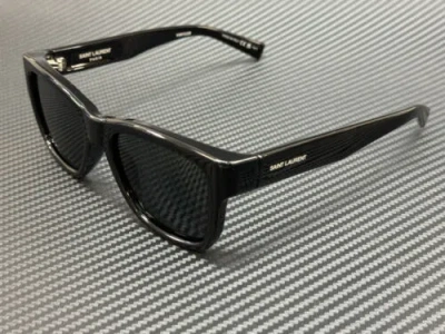 BLACK SAINT LAURENT SL 674 001 BLACK GREY MEDIUM 54 MM UNISEX SUNGLASSES