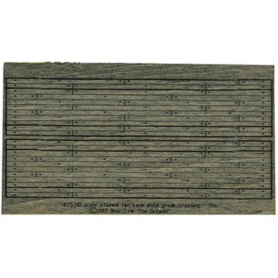 BLAIR LINE HO 2 LANE WOOD GRADE CROSSING KIT