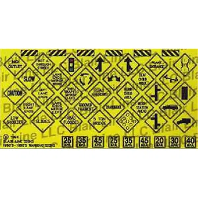 BLAIR LINE NO.4 N HIGHWAY WARNING SIGN