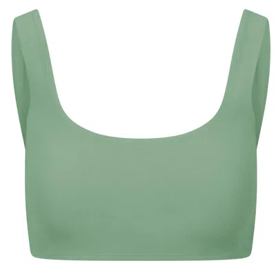 BLAKE SWIMWEAR WOMEN'S SCOOP BIKINI TOP - GREEN