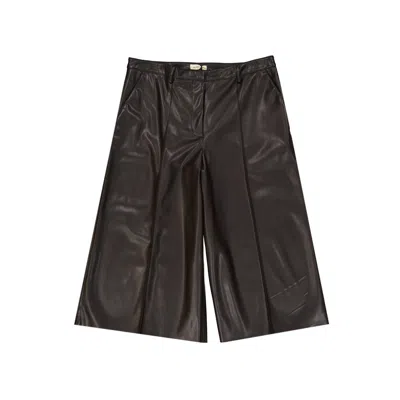 BLANCA VITA BLANCA VITA FAUX LEATHER SHORTS