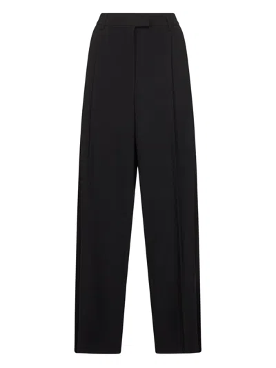 BLANCA VITA PLEATED STRAIGHT-LEG TROUSERS