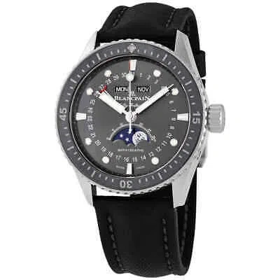 BLANCPAIN BLANCPAIN FIFTY FATHOMS BATHYSCAPHE QUANTIEME AUTOMATIC GREY DIAL MEN'S WATCH