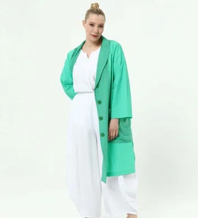 BLAZER LONG BLAZER IN TOLLEM SMARAGDGRÜN VON UNSEREM LABEL MÄDCHENGLÜCK BIS GRÖSSE 58