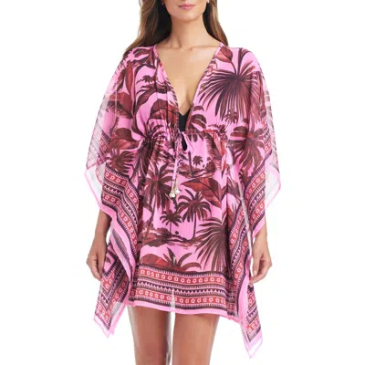 BLEU ROD BEATTIE ROD BEATTIE PLUNGE SEMISHEER COVER-UP CAFTAN