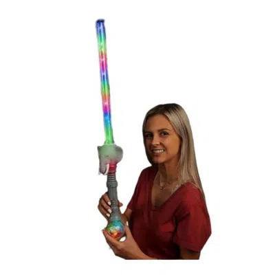 BLINKEE 28 IN. FLASHING MULTICOLOR ELEPHANT PRISM SWORD