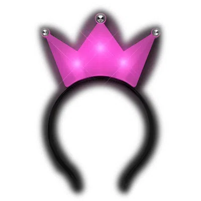 BLINKEE 3 JEWELED HOT PINK PRINCESS CROWN HEADBANDS