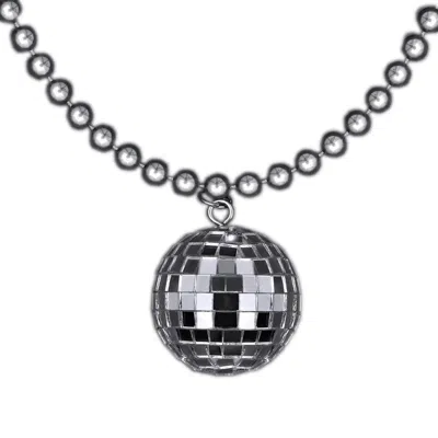 BLINKEE DISCO BALL CHARM NECKLACE ON SILVER BEADS