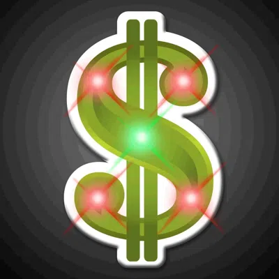 BLINKEE DOLLAR SIGN FLASHING BODY LIGHT LAPEL PINS