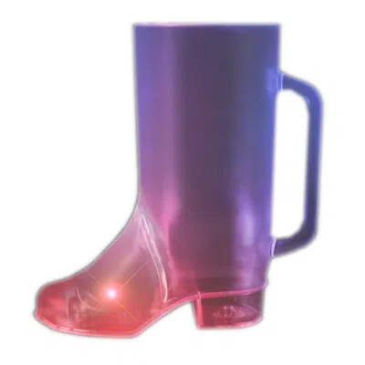 BLINKEE FLASHING BEER BOOT DRINKING MUG, MULTI COLOR