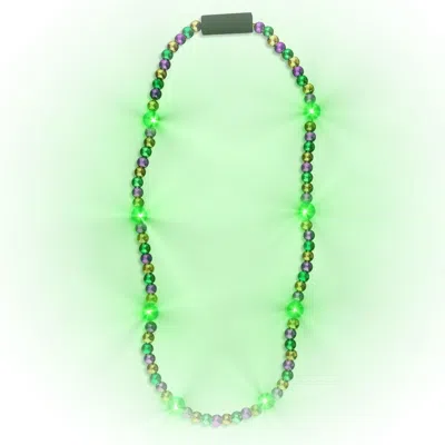 BLINKEE FLASHING MARDI GRAS BEADED NECKLACE FLASHING