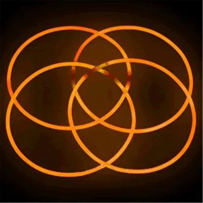 BLINKEE GLOW NECKLACE TUBE OF FIFTY, ORANGE