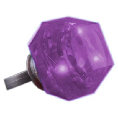 BLINKEE HUGE GEM DIAMOND RING PURPLE