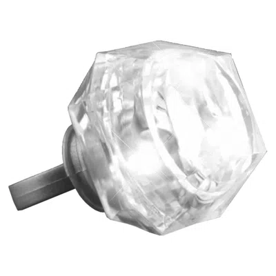 BLINKEE HUGE GEM RING WHITE DIAMOND