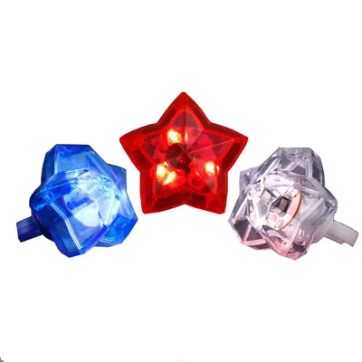 BLINKEE HUGE GEM STAR RING RED WHITE & BLUE