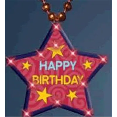 BLINKEE HUGE HAPPY BIRTHDAY STAR BEADED NECKLACE