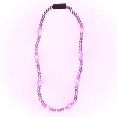 BLINKEE LED BEADS PINK PURPLE & SILVER