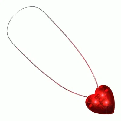 BLINKEE LED FLASHING RED HEART NECKLACE