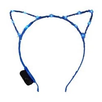 BLINKEE LED KITTY CAT EAR HEADBAND BLUE