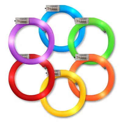 BLINKEE LED RAINBOW TUBE BRACELETS ASSORTED COLOR - PACK OF 12