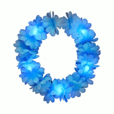 BLINKEE LIGHT UP FLASHING BLUE FLOWER ANGEL HALO CROWN HEADBAND