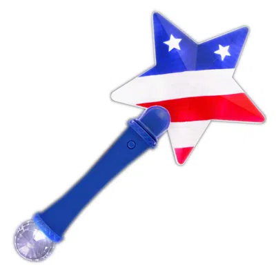 BLINKEE LIGHT UP PATRIOTIC US FLAG PRISM WAND FOURTH OF JULY