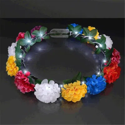 BLINKEE LIGHT UP RAINBOW FLOWERS FAIRY HALO CROWN HEADBAND