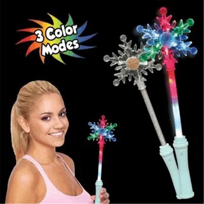 BLINKEE LIGHT UP SNOWFLAKE WAND, MULTI COLOR