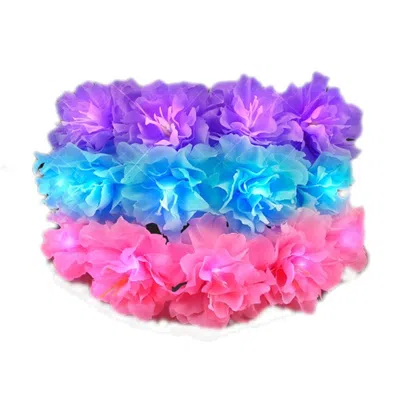 BLINKEE LIGHT UP SPRING BLOSSOM SUMMER WEDDING FLOWER CROWN - PACK OF 12