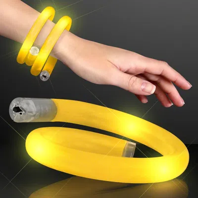 BLINKEE LIGHT UP TUBE BRACELET, YELLOW