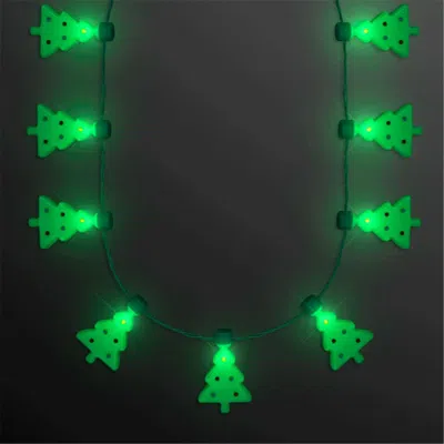 BLINKEE MERRIEST LITTLE CHRISTMAS TREE FLASHING HOLIDAY LIGHTS NECKLACE