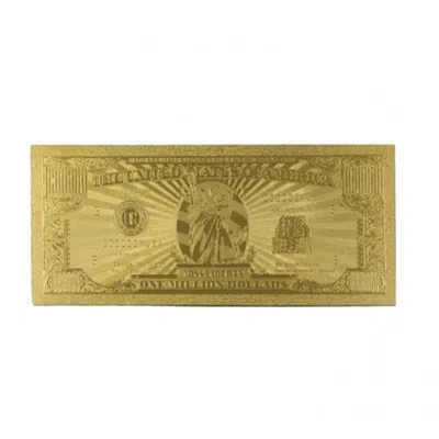 BLINKEE MISS LADY LIBERTY 1 MILLION DOLLARS ORIGINAL 24K GOLD PLATED BILL COLLECTIBLE BANKNOTES FOR DECORATI