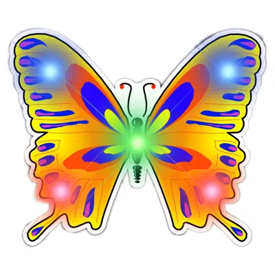 BLINKEE MOOD BUTTERFLY FLASHING BODY LIGHT LAPEL PINS