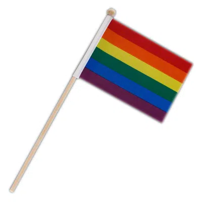 BLINKEE NON LIGHT UP FLAG ON STICK PRIDE RAINBOW