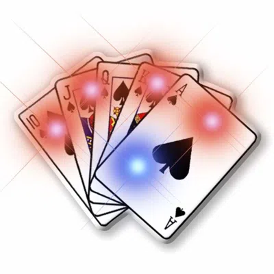 BLINKEE ROYAL FLUSH FLASHING BODY LIGHT LAPEL PINS