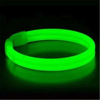 BLINKEE WIDE GLOW STICK 8 IN. BRACELET GREEN - PACK OF 30