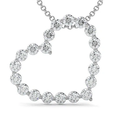 BLISS DIAMOND BLISS DIAMOND 1 CT DIAMOND HEART PENDANT NECKLACE