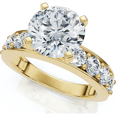 BLISS DIAMOND BLISS DIAMOND CERTIFIED 2.90CT ROUND DIAMOND ENGAGEMENT RING LAB GROWN