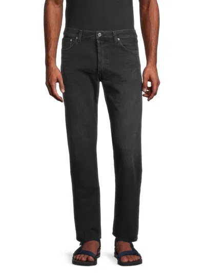 BLK DNM BLK DNM MEN'S FADING SLIM STRAIGHT-LEG STRETCH JEANS