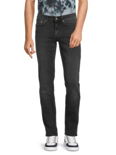 BLK DNM BLK DNM MEN'S SLIM FIT FADED JEANS