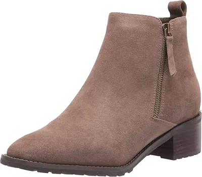 BLONDO WOMEN'S SAMARA ANKLE BOOT IN DARK TAUPE SUEDE