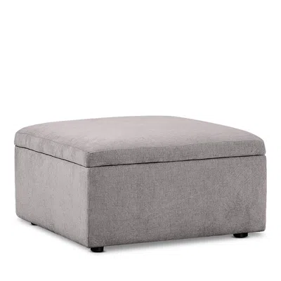 BLOOMINGDALE'S ALICE MEDIUM SQUARE STORAGE OTTOMAN, IN FABRIC