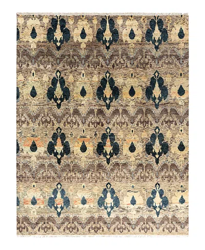 BLOOMINGDALE'S INDO IKAT M6178 AREA RUG, 7'10 X 10'1