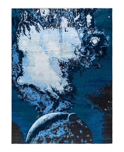 BLOOMINGDALE'S INDO IKAT M7146 AREA RUG, 9'2 X 12'1