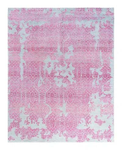 BLOOMINGDALE'S INDO IKAT M7161 AREA RUG, 7'10 X 9'10