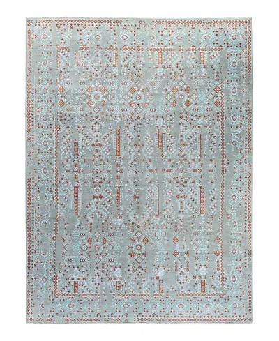 BLOOMINGDALE'S INDO IKAT M7261 AREA RUG, 8'10 X 11'10