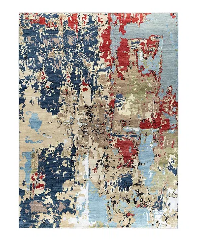 BLOOMINGDALE'S INDO IKAT M7324 AREA RUG, 9'4 X 12'4