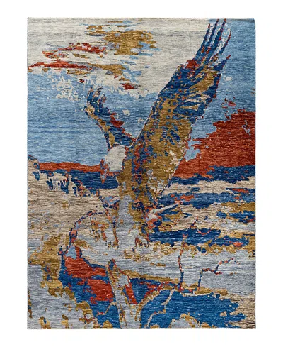BLOOMINGDALE'S INDO MODERN M7111 AREA RUG, 9' X 12'