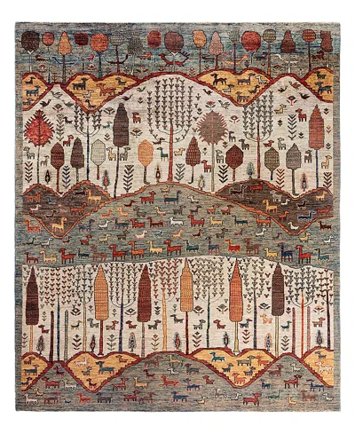 BLOOMINGDALE'S TRIBAL M1999 AREA RUG, 7'10 X 9'7